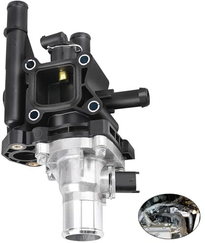 Raheem 55353311 55577073 Thermostat Housing Compatible with Opel Astra H J Zafira B Vectra C Cruze Vectra Zafira Insignia Universal Model 1.6 1.8 Thermostat Housing & Sensor Assembly 55577284 55564890