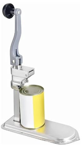 Commercial Can Opener Heavy Duty Cast Iron Stainless Steel Manual Table Can Opener with Handle for Cans Up to 11 Inch Tall Multifunctional Kitchen Tool