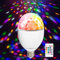 Leikurvo Bombilla LED de discoteca E27 5 W RGB, luz giratoria 360°, bombilla de discoteca con mando a distancia, bombilla decorativa para fiestas de cumpleaños, bodas, Halloween, Navidad