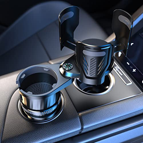 LJLBFB Porte Gobelet Voiture pour Renault Talisman Thalia Trafic Twingo Zoe, Adaptateur Porte gobelet, 2 en 1 & 4 en 1 Multifonction, Rotation 360°, ABS Résistant - Supports 6,5 à 10 cm,A