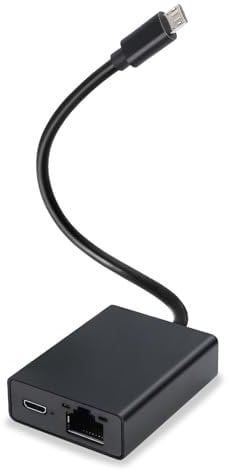 Adattatore Ethernet Firestick - Adattatore Fire Stick con Micro USB a RJ45, adattatore Amazon per TV, compatibile con 4K Stick, Chromecast, dispositivi di streaming, fino a 100 Mbps