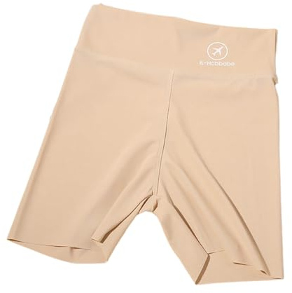 Shorts sous Robe pour Filles Enfants Pantalons Courts Sport Cycliste Legging avec Ceinture Élastique Pantalon Gymnastique Randonnée Danse Course Coloré Shorts (Beige, 9-10 Years)