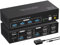 VPFET 4K120Hz HDMI KVM Switch 2 Monitors 2 Computers 8K60Hz KVM Switches for 2 pc Share 2 Monitors and 4 USB 3.0 Support Copy and Extend Mode Includes Desktop Control and Power Adapter