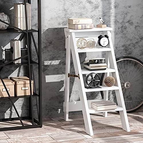 scale per la casa, Sedia con scaletta in legno a 5 gradini