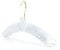Hangerworld 10 Gepolsterte 43cm Satin Kleiderbügel Weiß Mit goldenem Haken Oberteile