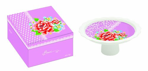 Baci Milano - Alzatina in Porcellana per Torta, Colore: Rosa