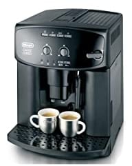 DeLonghi Caffe Cortina ESAM 2900 Kaffeevollautomat (1450 W, 1,8 l, Direktwahltasten und Drehregler, Milchaufschäumdüse, Kegelmahlwerk 13 Stufen, Herausnehmbare Brühgruppe, 2-Tassen-Funktion) schwarz