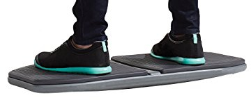 Gaiam Evolve Balance Board für Stehpult - Anti-Ermüdungs-Wackelbrett für Zuhause, Büro, Physiotherapie & Trainingsgeräte - Stabilitätswippe für konstante Bewegung, erhöht den Fokus, Bodenmatte