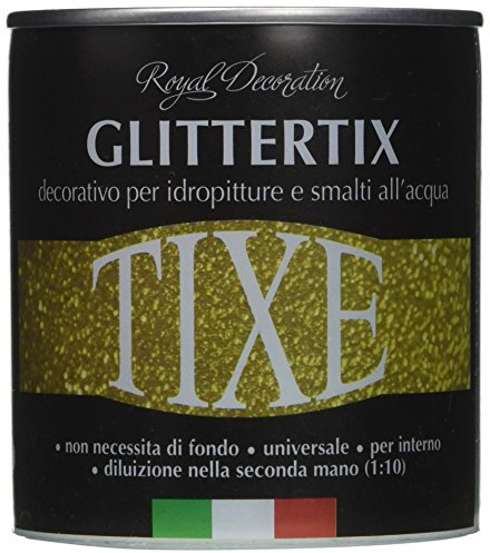 TIXE Glittertix Additivo Glitter per Pittura – Effetto Luminoso e Brillante per Superfici Decorate, Blu 250 ml