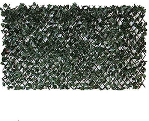 Artificial Ivy Screening on Willow Trellis 2M Hight x 1M Wirth Fence Hedge Maple Leaf Expanding Garden Cover Wooden