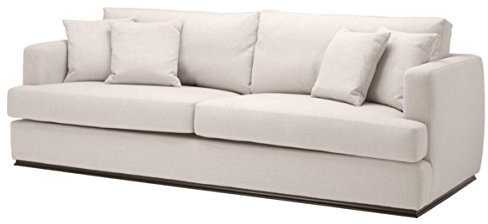 Casa Padrino Wohnzimmer Sofa Naturfarbig 234 x 103 x H. 86 cm - Luxus Qualität