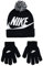 Nike Set Mütze und Handschuh für Kinder., Schwarz Einheitsgröße