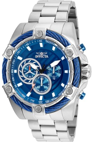 INVICTA Herren Analog Quarz Uhr mit Edelstahl Armband 25513