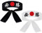Sunrise Kitchen Supply Japanisches Sushi-Koch Hachimaki Karate Stirnband – Victory (1 Schwarz/1 Weiß)