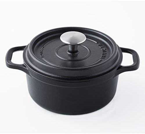 Cocotte Ronde En Fonte Émaillée 32cm Noir Mat - PUV402321