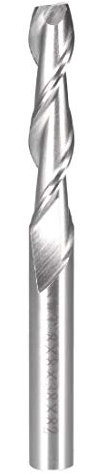 sourcing map 8mm Cutting HSS-AL Spiral Drill Bit Straight End Mill Cutter 2 Flute with 8mm Shank