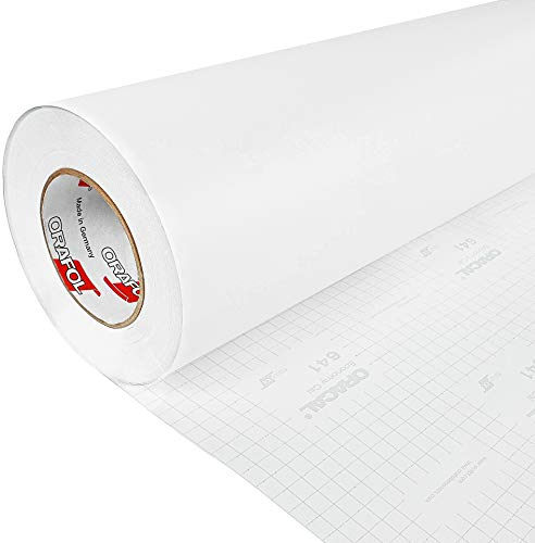 DecoMeister Möbelfolie selbstklebend 100x250 cm | Einfarbig Klebefolie für Möbel | Klebefolie Möbel - einfache Anwendung, ideal für die Renovierung von Küche oder Bad | Möbelfolie | Weiß Matt