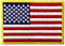 Amerikanische Flagge USA Bestickter Aufnäher mit Haken- und Flauschbänder