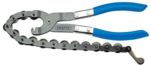 Draper Pinze da taglio per tubi di scarico, 230 mm, 15 dischi da taglio in acciaio da 19 mm, catena da 355 mm, capacità di taglio 83 mm di diametro, 99495