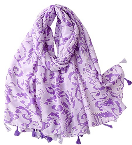 FAIRYGATE Oversized Scarves Fashion Tassel Ladies Scarfs for Women Sale Large Soft Warm Winter Shawls and Wraps Presents for Her Purple Scarf 47027