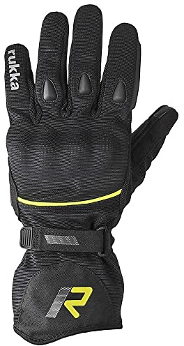 Rukka Virium 2.0 GTX Motorrad Handschuhe (Black/Yellow,9)