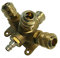 Druckluftverteiler Druckluftweiche Verteiler aus Messing mit 1 x 1/2 Stecknippel und 4 x 1/2 Kupplung NW 7,2 Druckluftkupplung