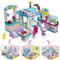 QLT 3 in 1 Traum Friends Haus Bausets für Mädchen,Kreative 194 Teile Freunde Spiel Ideas STEM Spielzeug für Kinder Alter 6-12