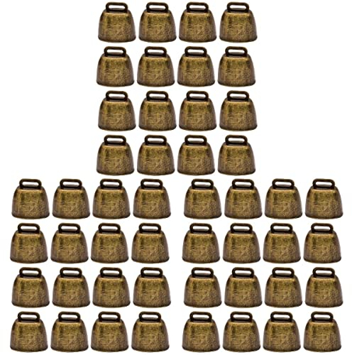 48 Stk Rinder- Und Schafglocken Vieh Eisenglocke Feiertagsklingel Kuh, Pferd, Schafe, Die Glocken Weiden Lassen Kleine Messingglocke Kuhglocke Bronze Gras Essen Rinder Und Schafe