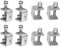 8pcs Heavy Duty C Clamp, 30mm 304 Stainless Steel C Clamp Tiger Clamp Woodworking Clamp for Home Improvement and Automotive Repair