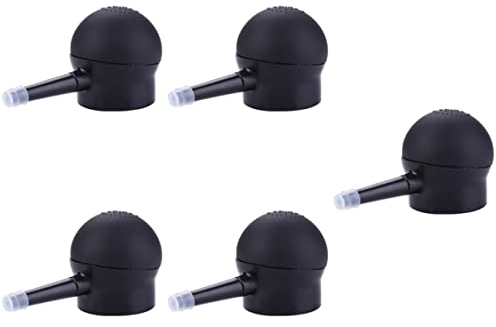 5 Pcs Silicone Nozzle Empty Powder Spray Hair Fiber Sprayer Balding Hair Pump Spray Applicator Pump Nozzle for Hair Fibers Hair Spray Nozzle Plastic Abs Thicken Sprinkler