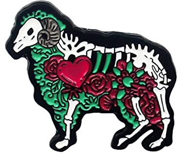 Persönlichkeit Tierskelett Legierung Brosche Abzeichen Hip Hop Punk Gothic Soft Emaille Anstecknadel Brosche Querflöte