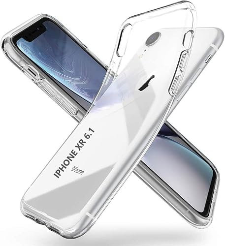 COQTEL® Coque pour iPhone XR 360 Transparente Double Protection intégrale en Silicone Antichoc Compatible XR 6.1
