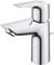 GROHE QUICKFIX StartEdge Robinet de salle de bains lavabo, mousseur économie d'eau, avec tirette, installation et nettoyage facile, taille S, chromé, 24196001 (Import Allemagne)