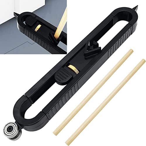 CTRICALVER Duplicatore di Contorni, Calibro di Contorno Preciso con Serratura, Contour Duplicator Gauge per Copiare con Precisione La Forma Irregolare (nero)