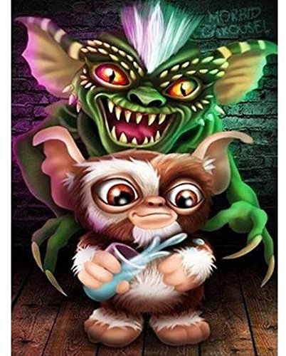 Tiere Diamond Painting Kits für Erwachsene Kinder,Cartoon Affe Diamant Painting Art Set,Affenmutter und Affenbaby 5D DIY Kreuzstickerei Diamant Malere Kits Kunsthandwerk,Home Wall Decor,30x40 cm