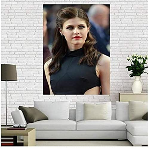 Poster Alexandra Anna Daddario Poster, Filmschauspielerin, Poster, Foto, Porträt, Bilder, Leinwand, Gemälde, Heimdekoration 50X70Cm Kein Rahmen