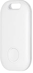 DoHome Item Tracker Mini Key Finder Works with the Apple Find My App (only for iOS) Small Item Finder Locator for Finding Your Keys, Luggage and More, 80m Finding Range White 1 Pack