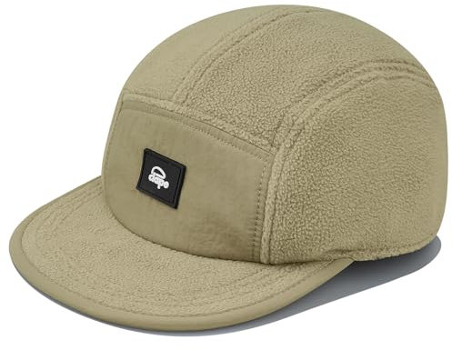 CLAPE Wolle Fleece Baseball Cap 5 Panel Winter Kappe Unisex Trucker Cap Warme Outdoor Kappen UV-Schutz Full Cap Verstellbar Schildmütze