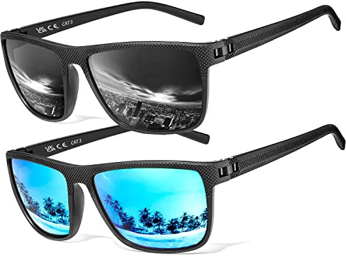 Perfectmiaoxuan Polarized sunglasses for men/women; Vintage/classic/elegant light frame; HD pilot lenses; Golf/driving/fishing/travel Eyewear