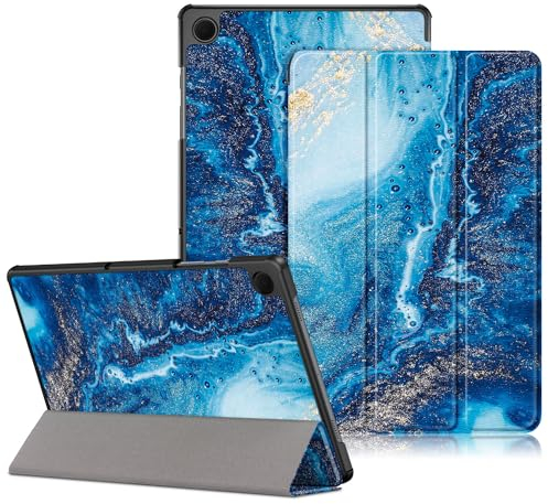 DINGGUAGUA Funda para Tablet Samsung Galaxy Tab A9 Plus 11 Pulgadas SM-X210/X216/X218,Ultra Delgado Tablet Estuche con Función de Soporte,Las Olas