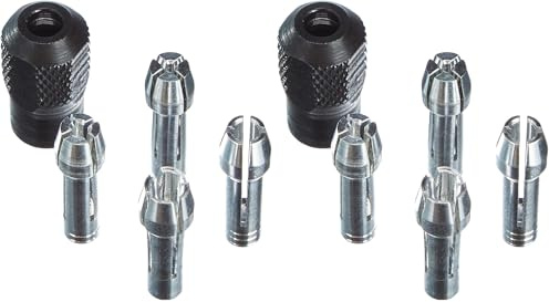 Dremel 4485 Kit d'Accessoires - 4 Pinces et Ecrou de Serrage pour Outil Multifonction Rotatif (Lot de 2)