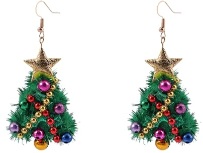 Silber 925 Lange Ohrringe Hängend - Baumelnde Ohrringe für Weihnachten und Halloween - Geschenke für Frauen (O, Einheitsgröße)