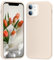 PuyaTeya Liquid Silikon handyhülle für iPhone 11 hülle, Hochwertiges Silikon, Ganzkörperschutz - 4 Schichten stoßfeste Handyhülle, kratzfestes weiches Mikrofaserfutter 6.1 Zoll (Beige)