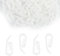 100 Pcs Ganchos de Cortina para Vías Gancho de Cortina de Plástico 28 x 12 mm Soporte Blanco para Cortinas de Baño, Cortinas, Accesorios para el Hogar de Autocaravanas, Bricolaje