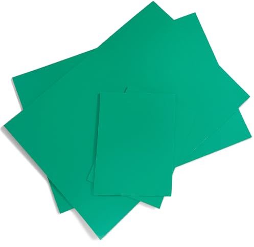 Pizens 4 Piezas Plancha Grabado Linoleo, Verde Linóleo Grabado, Plancha Linóleo para Sellos de Goma, Artesanía y Proyectos de Impresión (2A4+2A6)