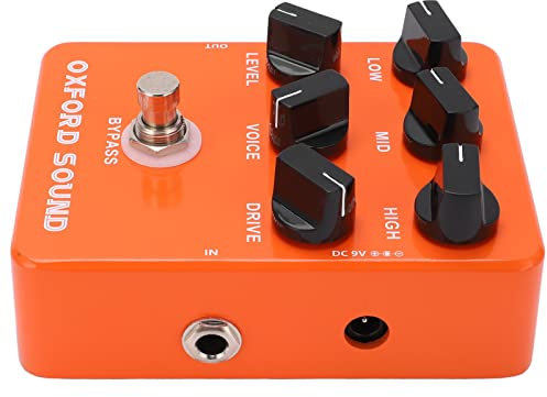 Verstärker-Simulator-Pedal, Lautsprecher-Simulator-Pedal, Orange Metall-British-Rock-Pedale mit 6 Knöpfen für E-Gitarren