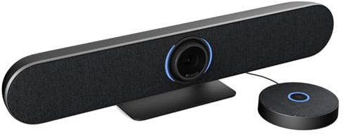 Retekess TC201 Système de Visioconférence, Webcam vidéo 4K, Haut Parleur de Conférence 360°, 3 Types de Connexions et Compatible avec Plusieurs Systèmes pour Salle de Réunion