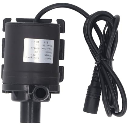 Submersible Water Pump, 200GPH 800L/H Swimming Pool Cover Pump with Copper Component, Silent Portable Transfer for Fountain Pond Aquarium Hydroponic