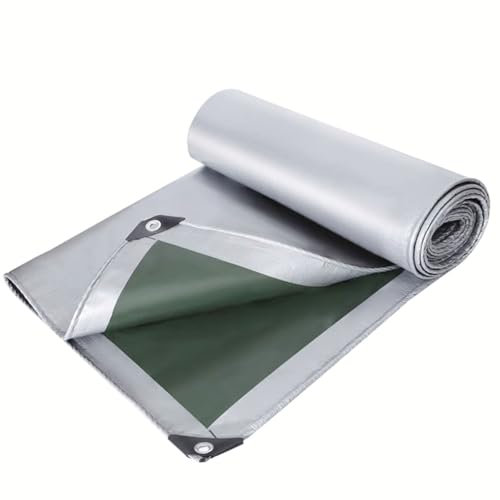 Generico Telo Esterno Impermeabile Telo Anti UV 2x1m-10x12m Telo da Giardino/mobili Telo di Copertura per Patio carport pergolato Ponte(4x5（m）)