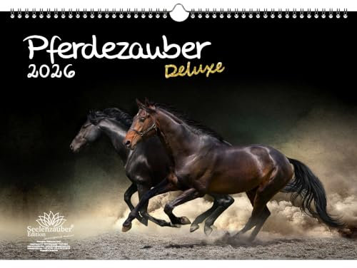 Pferdezauber DELUXE DIN A3 Kalender für 2026 Pferde - Seelenzauber